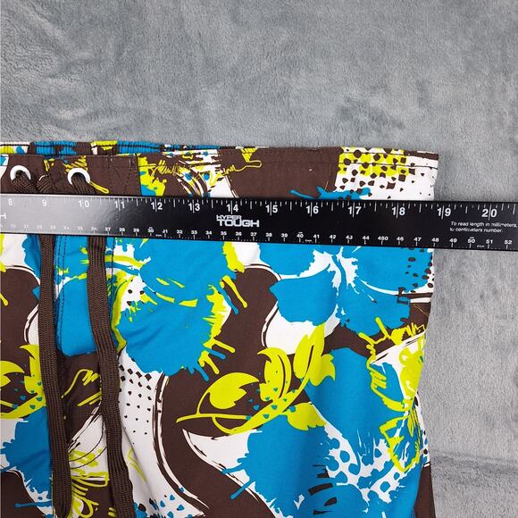 Ocean Pacific Board Shorts Large Swim Surf Beach Vacation Resort Floral Hawaiian - Picture 3 of 6